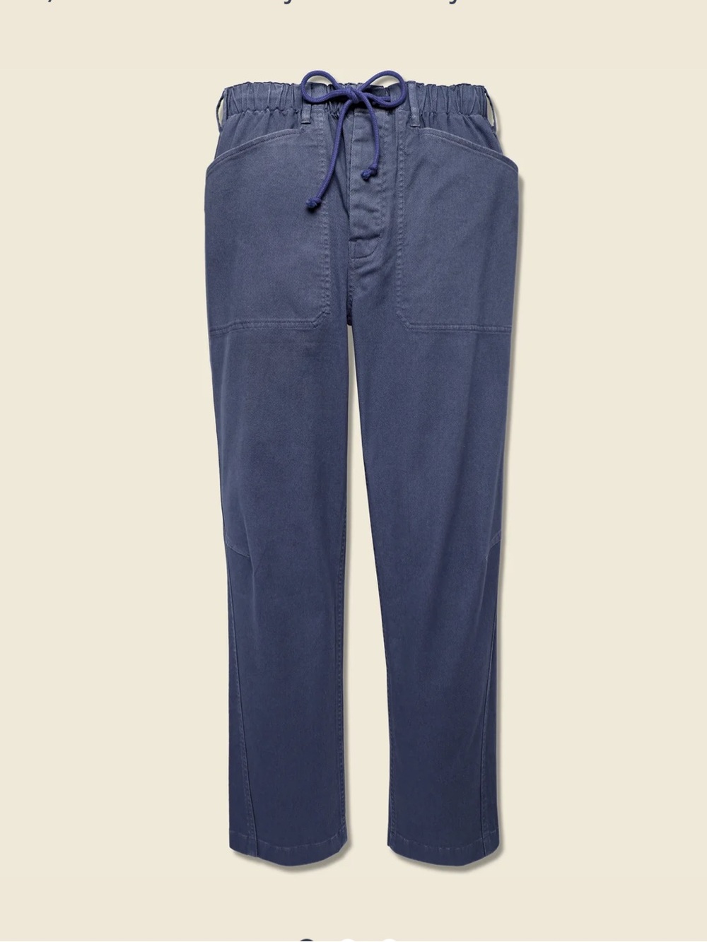 Alex Mill Pull On Button Fly Pants in Navy Size XS